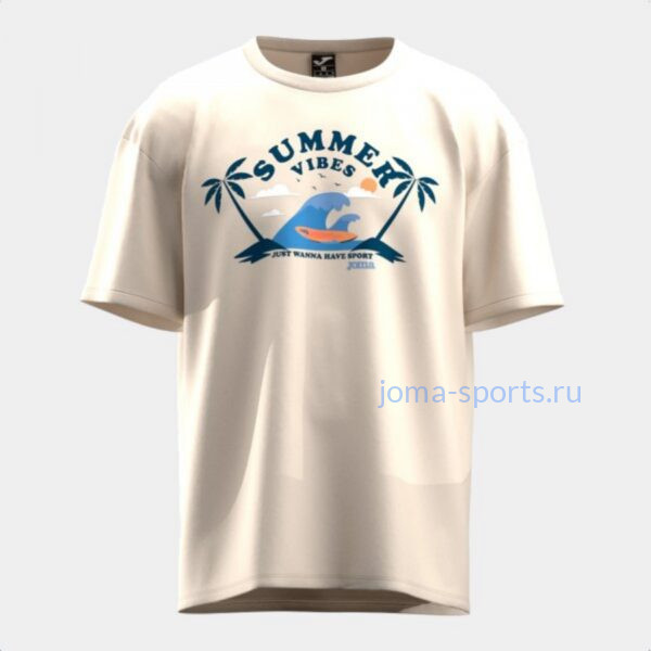 Футболка Joma SUMMER VIBES (бежевая)