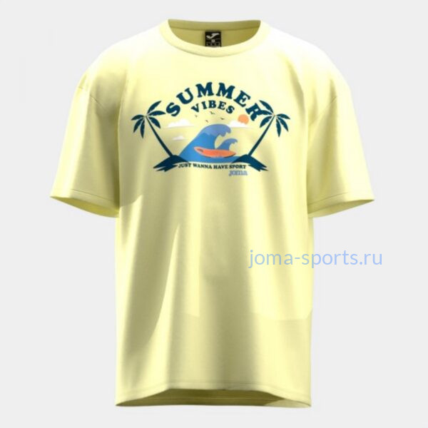 Футболка Joma SUMMER VIBES (желтая)