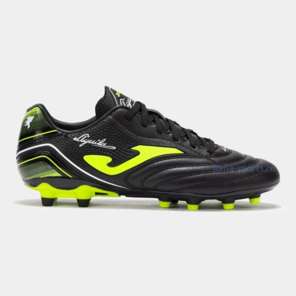 AGUS2501FG Футбольные бутсы Joma AGUILA FG (черно-салатовые)
