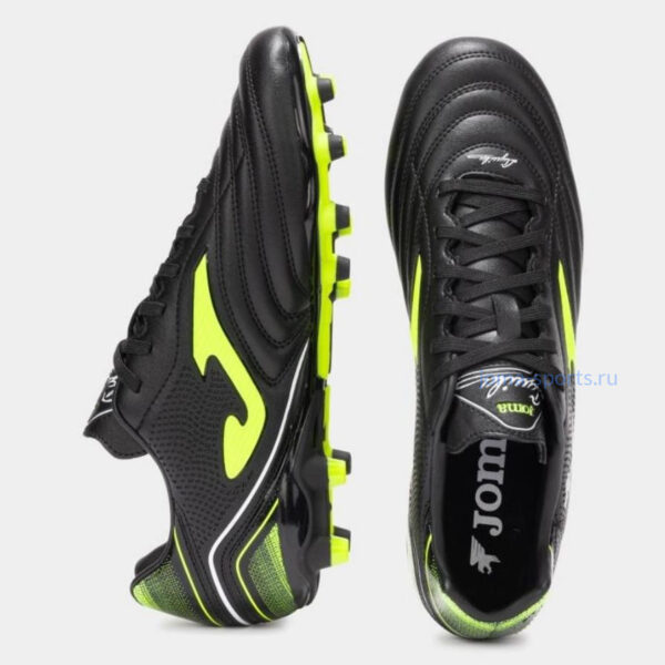 AGUS2501FG_4 Футбольные бутсы Joma AGUILA FG (черно-салатовые)