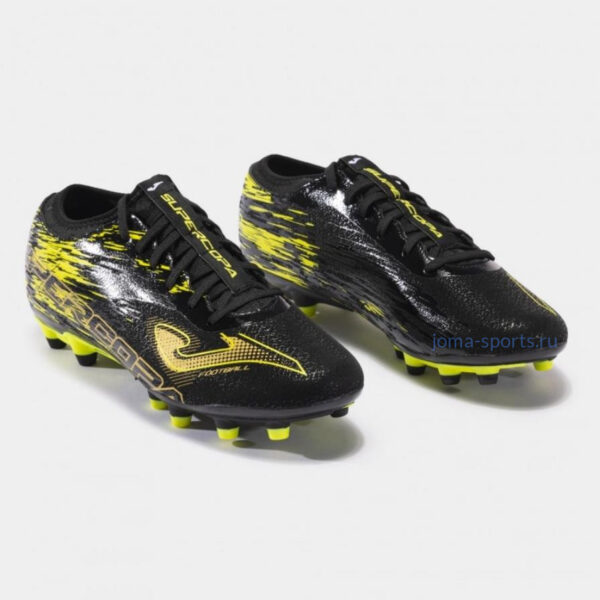 Футбольные бутсы Joma Supercopa FG (черно-желтые)