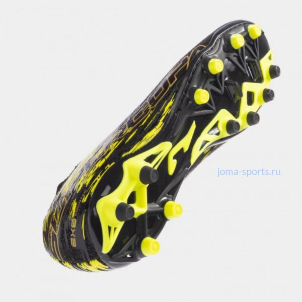 Футбольные бутсы Joma Supercopa FG (черно-желтые)