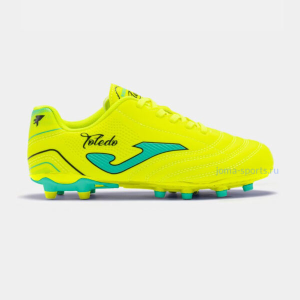 Футбольные бутсы Joma TOLEDO JR FG (неоново-желтые)