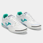 TOPW2502IN_2 Футзалки Joma TOP FLEX IN (бело-бирюзовые)