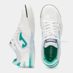 TOPW2502IN_4 Футзалки Joma TOP FLEX IN (бело-бирюзовые)