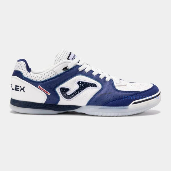 TOPW2534IN Футзалки Joma TOP FLEX IN (бело-синие)
