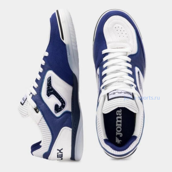 TOPW2534IN_4 Футзалки Joma TOP FLEX IN (бело-синие)