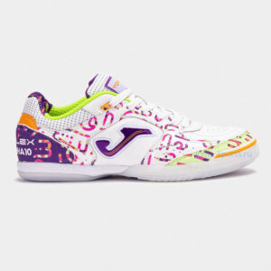TOPW2572IN Футзалки Joma TOP FLEX IN (бело-фиолетовые)