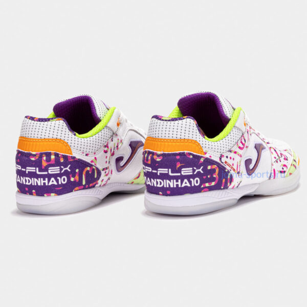 Футзалки Joma TOP FLEX IN (бело-фиолетовые)