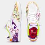 Футзалки Joma TOP FLEX IN (бело-фиолетовые)