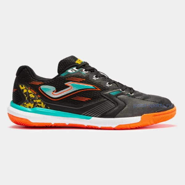Футзалки Joma Liga 5 IN (черно-оранжевые)