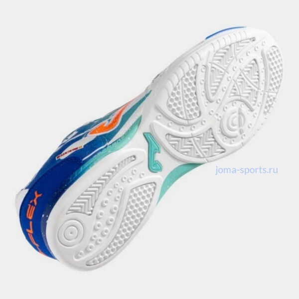 TOPS2576IN_3 Футзалки Joma TOP FLEX IN (бело-синие)