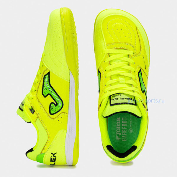 FOTOPW2511IN_4 Футзалки Joma TOP FLEX IN (foot-shape) (салатовые)