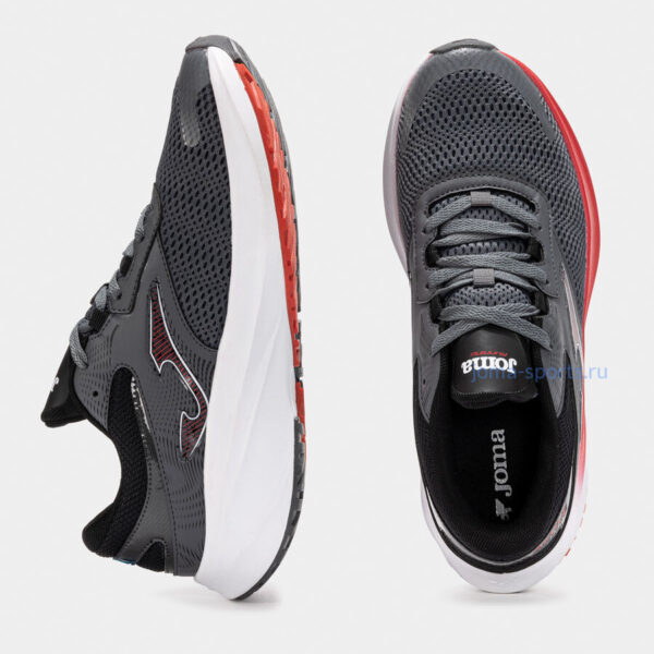 RACTIS2512_4 Кроссовки беговые Joma ACTIVE (серо-красные)