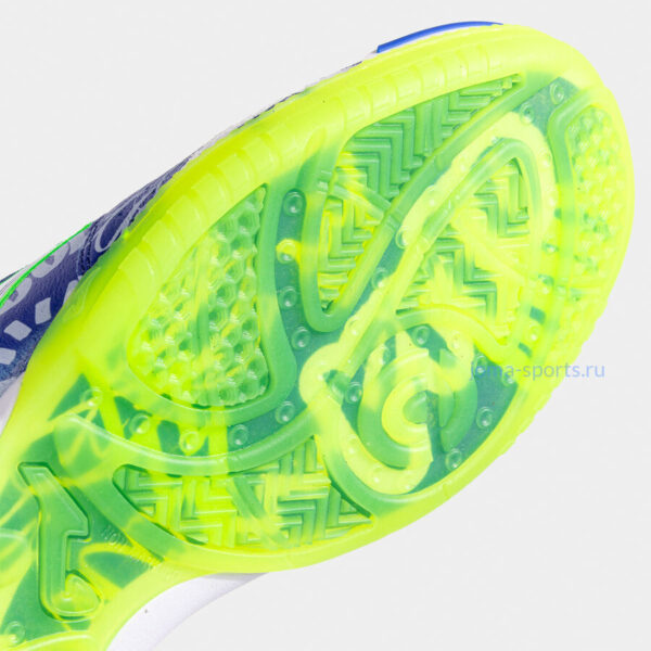 Футзалки Joma TOP FLEX IN (салатово-синие)