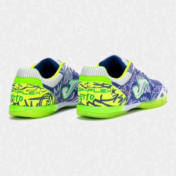 Футзалки Joma TOP FLEX IN (салатово-синие)
