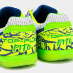 Футзалки Joma TOP FLEX IN (салатово-синие)