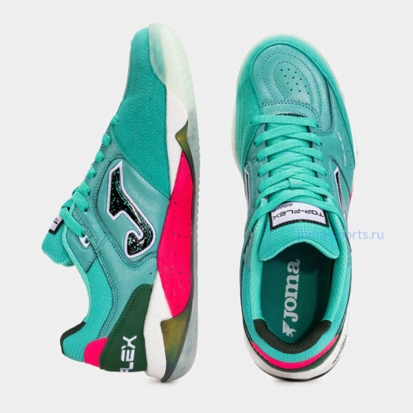 TOUW2515IN_5 Футзалки Joma TOP FLEX PLUS IN (бирюзовые)