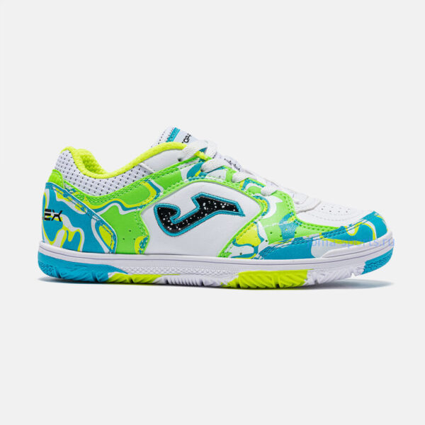 Футзалки Joma TOP FLEX IN JR (бело-бирюзовые)