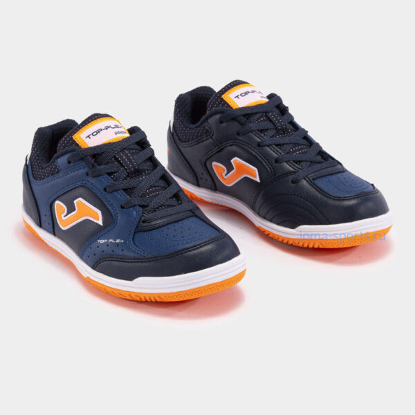 Футзалки Joma TOP FLEX IN JR (синие-оранжевые)