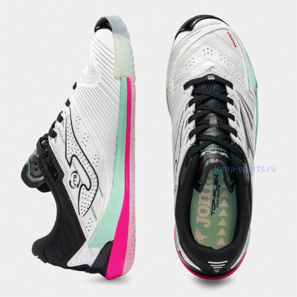 Футзалки Joma TOP FLEX Ultimate IN (бело-розовые)