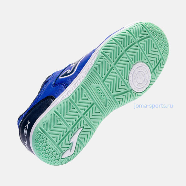TPJS2603INV_5 Футзалки Joma TOP FLEX IN JR (черно-синие)