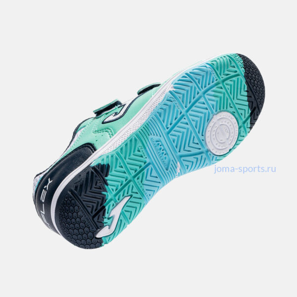 Футзалки Joma TOP FLEX IN JR (бирюзовые)